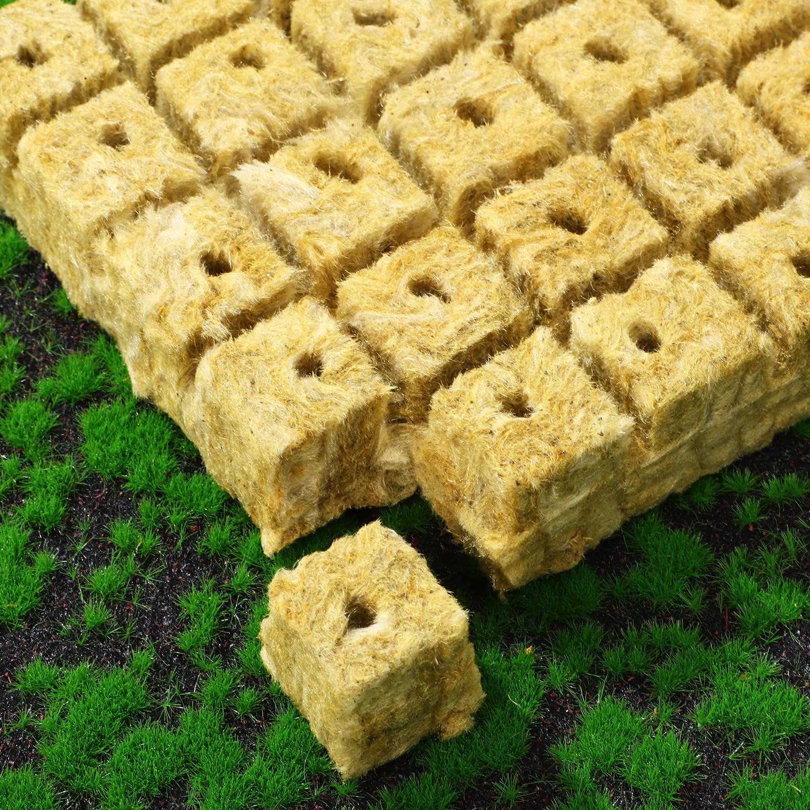 Artibetter Cubetti la Germinazione di Piante 100 Pezzi Fibra, Alta Assorbenza d'Acqua e Buona permeabilità all'Aria, per Semina e Talee