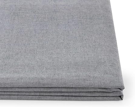 Tommy Hilfiger - Full Sheet Set, Cotton Chambray Bedding with Matching Pillowcase, Lightweight Weave, Subtle Textured Bed Sheets (Navy)