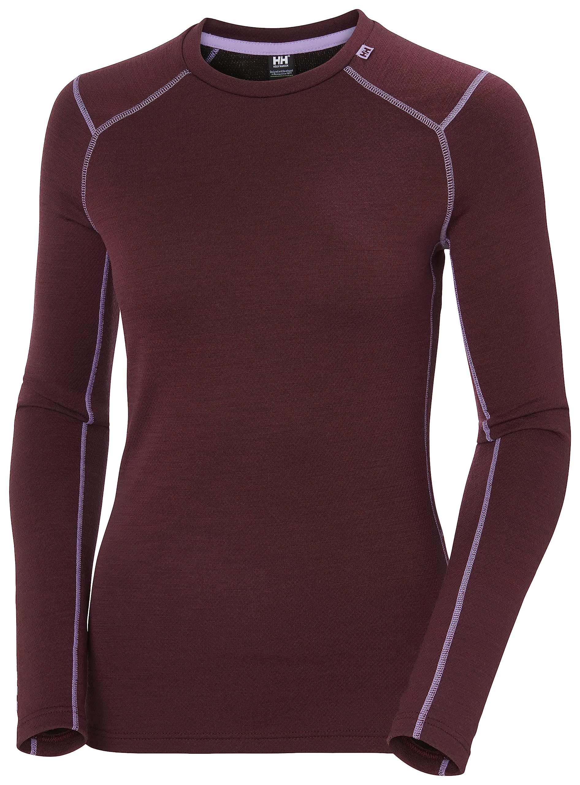 Helly Hansen Womens W LIFA Merino Midweight Crew, Hickory, XL