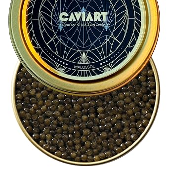 Kaluga Sturgeon Caviar, Caviart Supreme Sturgeon Roe, Malossol 1 oz | 28 g