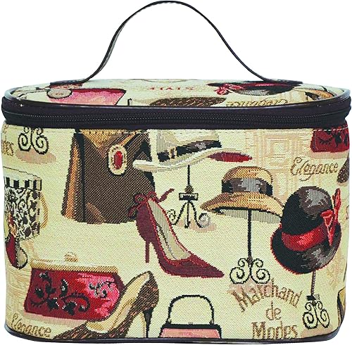 Signare Neceser de tocador para mujer, estuche de tocador, estuche de maquillaje, disponible en 14 diseños