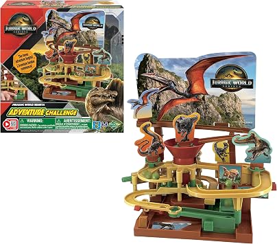 Epoch Games Jurassic World Adventure Challenge، لعبة مهارات الطاولة والحركة، للأعمار 4+