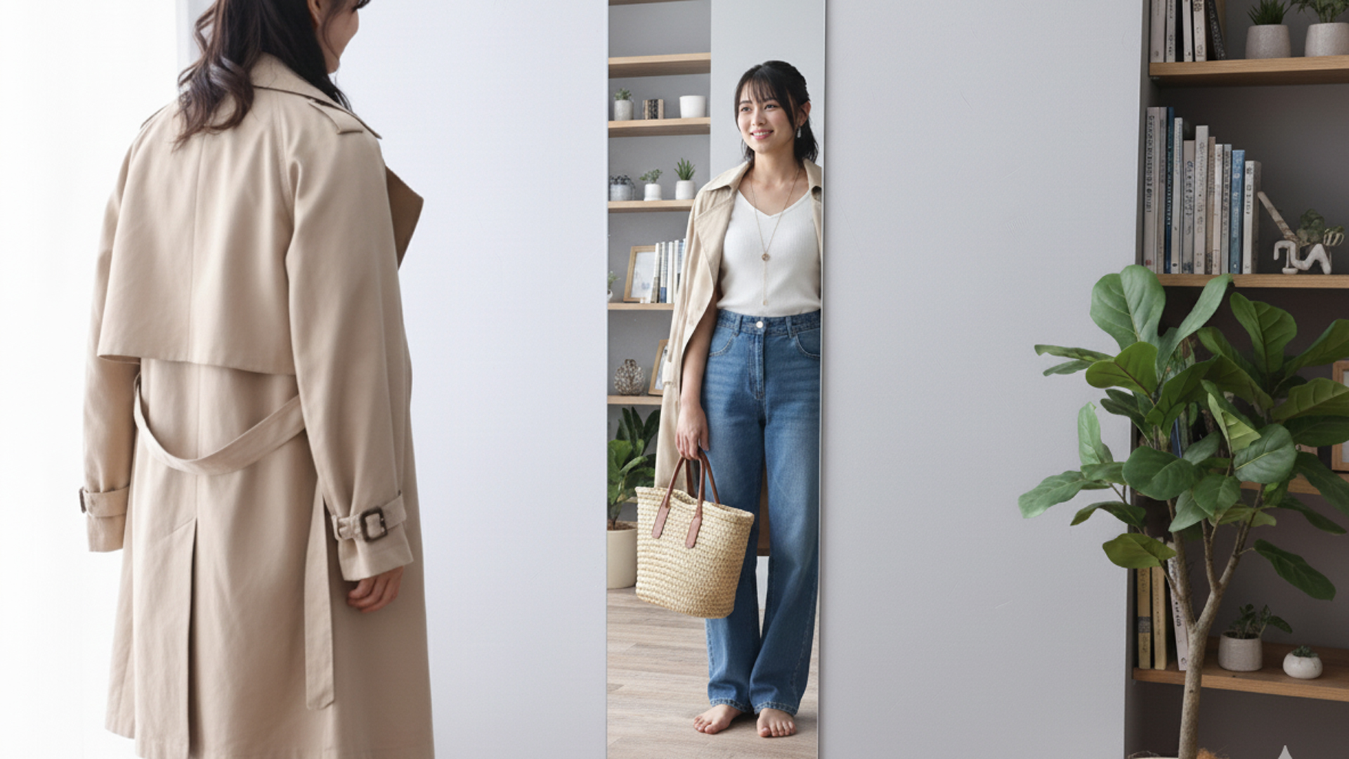 Amazon.co.jp: かがみどっとねっと公式｜姿見鏡 玄関用オーダーミラー