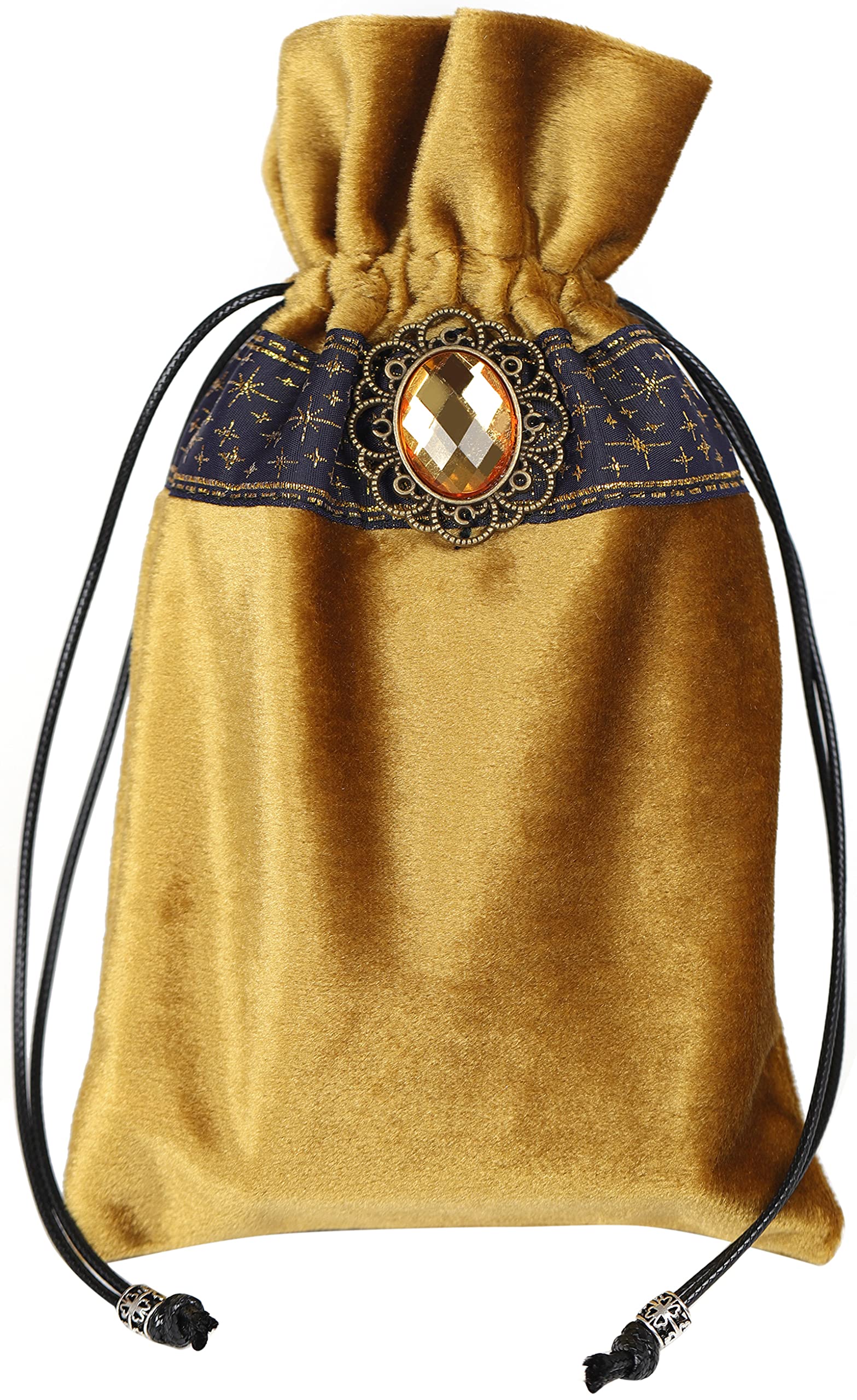 Sac à Cordon Velours Pour Tarot – Étui Imprimé Animal Double Face 13x18 Cm – Protection Et Style