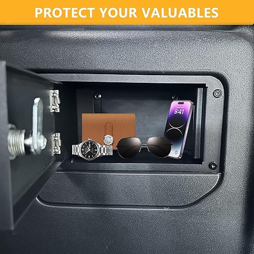 Miniatura 4 de Organizador de almacenamiento para maletero, caja de seguridad compatible con Ford Bronco 2021 2022 2023 2024 2025 Nuevo Ford Bronco 2/4 puertas