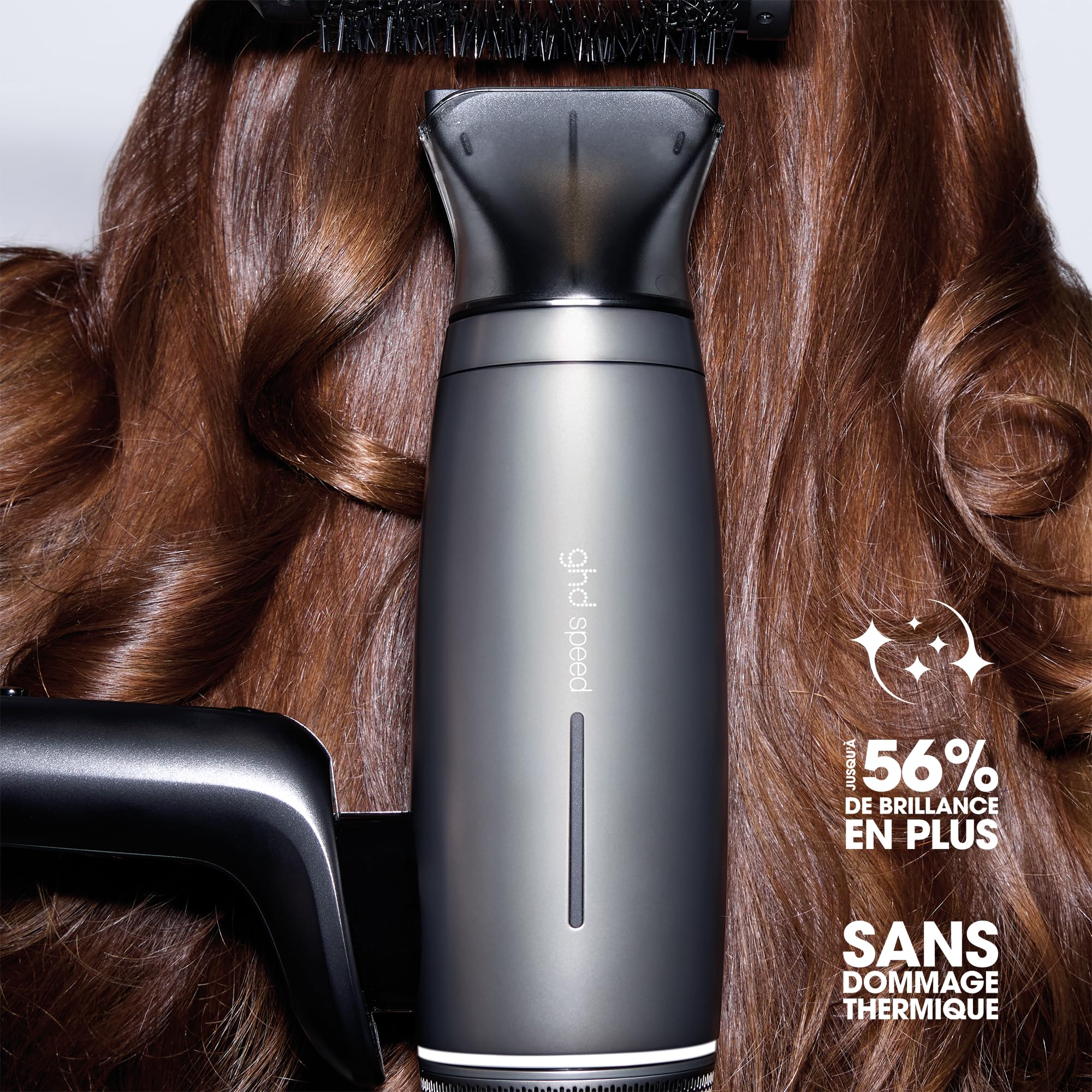 ghd - Sèche-cheveux ghd Speed - Seche cheveux professionnel - Ultra-rapide, séchage puissant avec contrôle, sans dommage thermique, frais en racine/au toucher - Recommandé par les coiffeurs