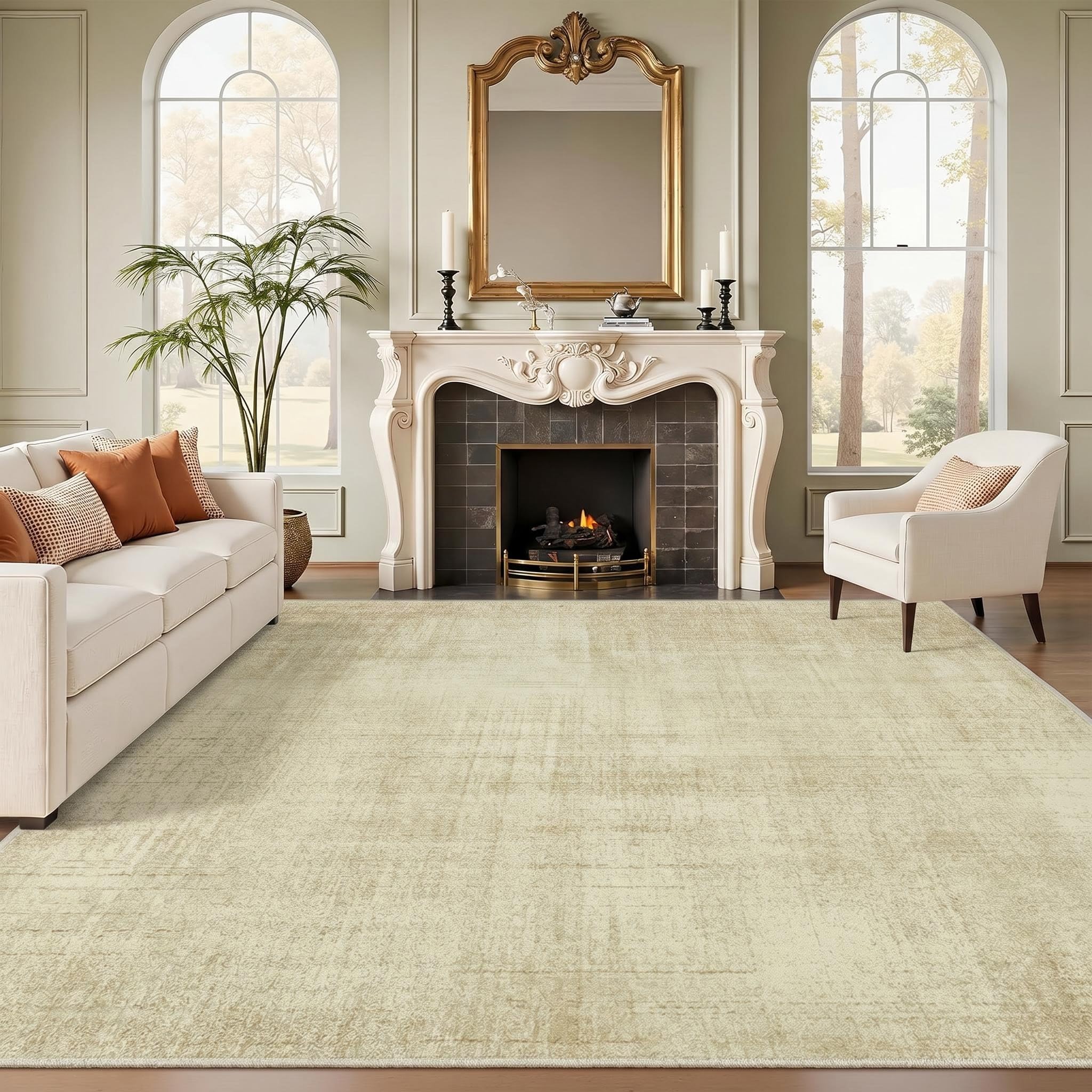 Joydeco Classic Distressed Rug