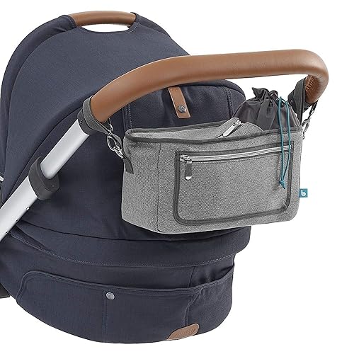 Miniatura 6 de Babymoov Organizador universal prémium para cochecito Almacenamiento XL, cierre de cremallera completa, portavasos aislado y bolsa para teléfono