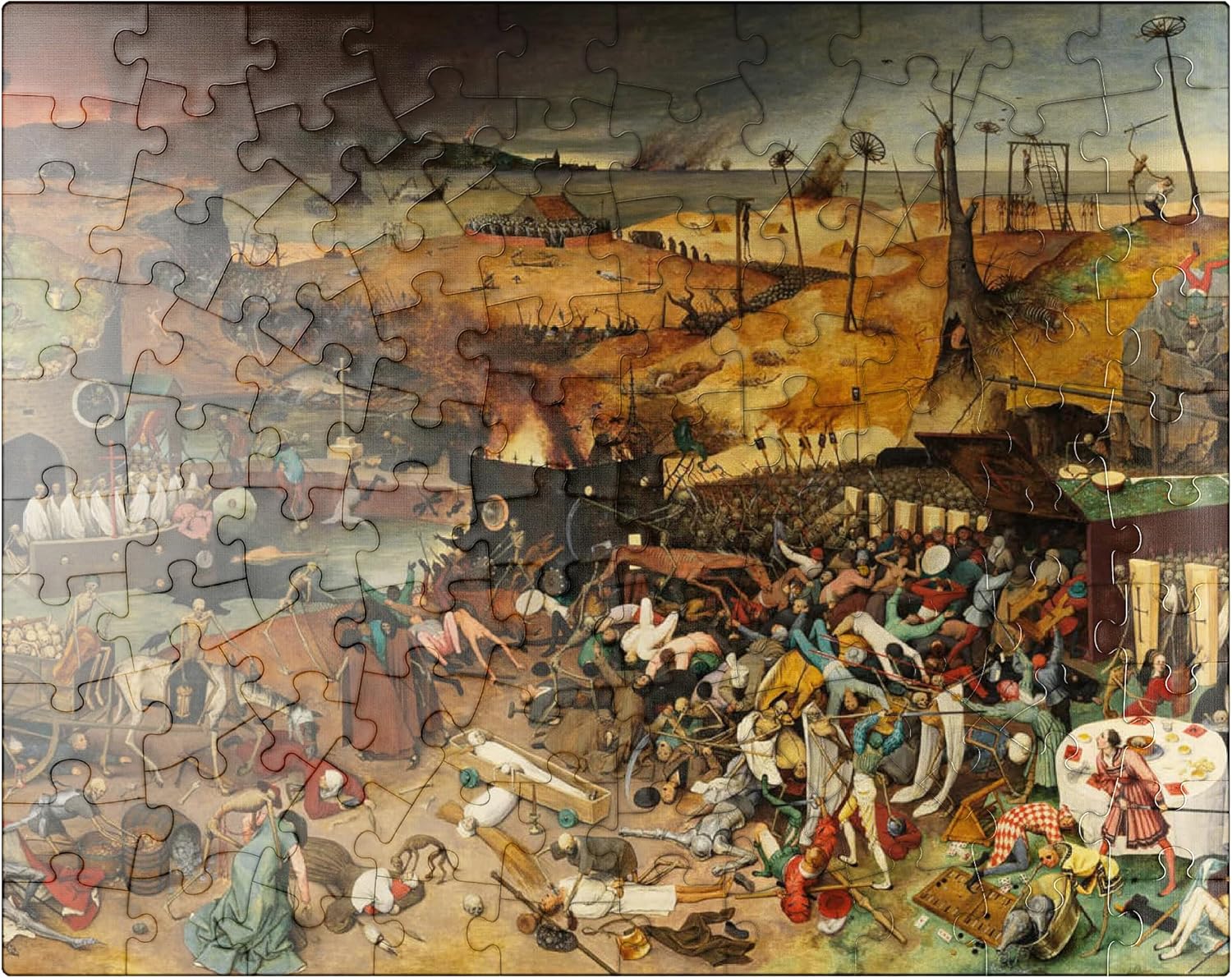 MyPuzzle The Triumph of Death 1563 By Pieter Bruegel The Elder - Premium 1000 Piece Jigsaw Puzzle for Adults