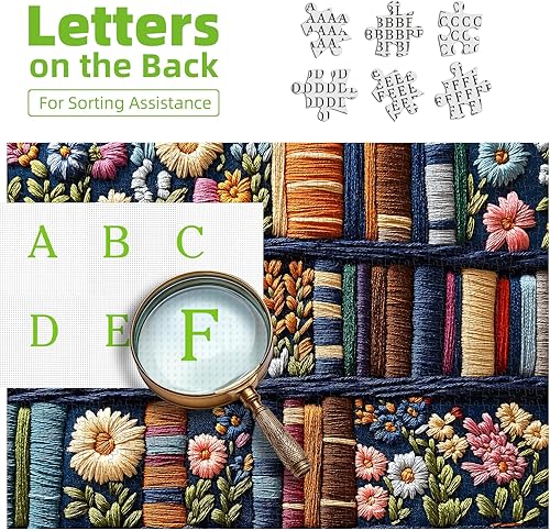 Miniatura 3 de Rompecabezas floral para adultos, 500 piezas de libros de flores silvestres, rompecabezas vintage único de plantas mbromas artísticas, difíciles,