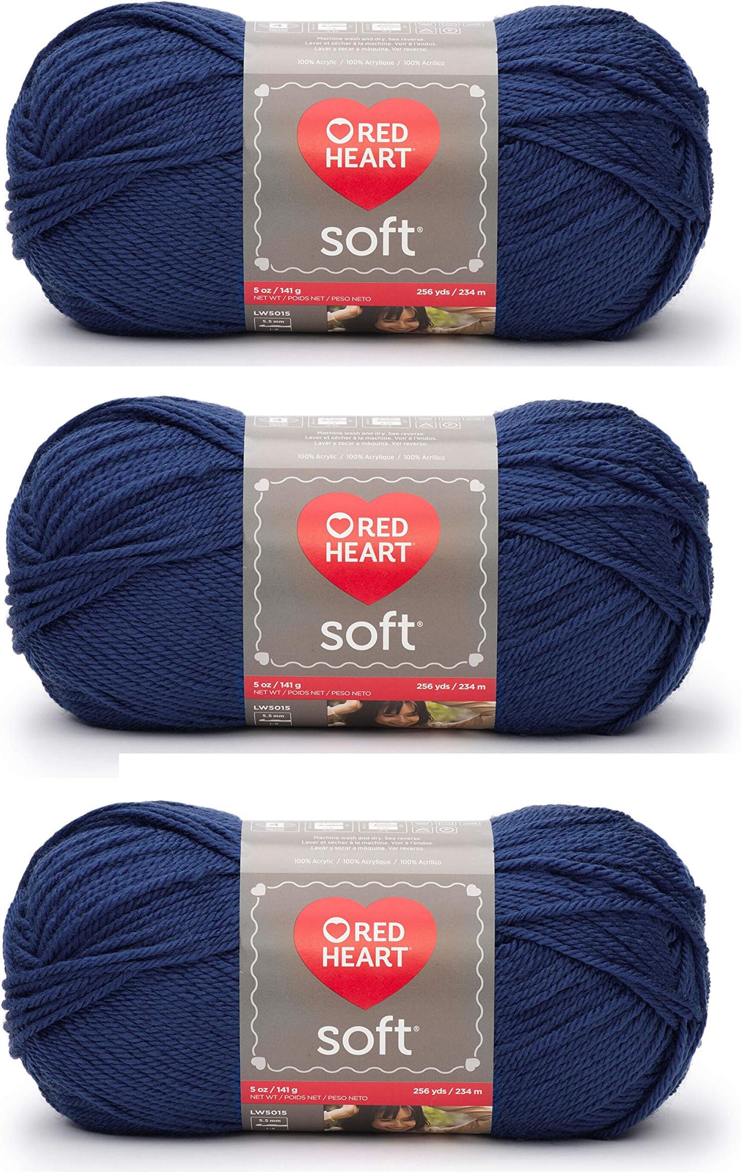 Soft Yarn Bulk Buy (3 Pack) Royal Blue E728-9851