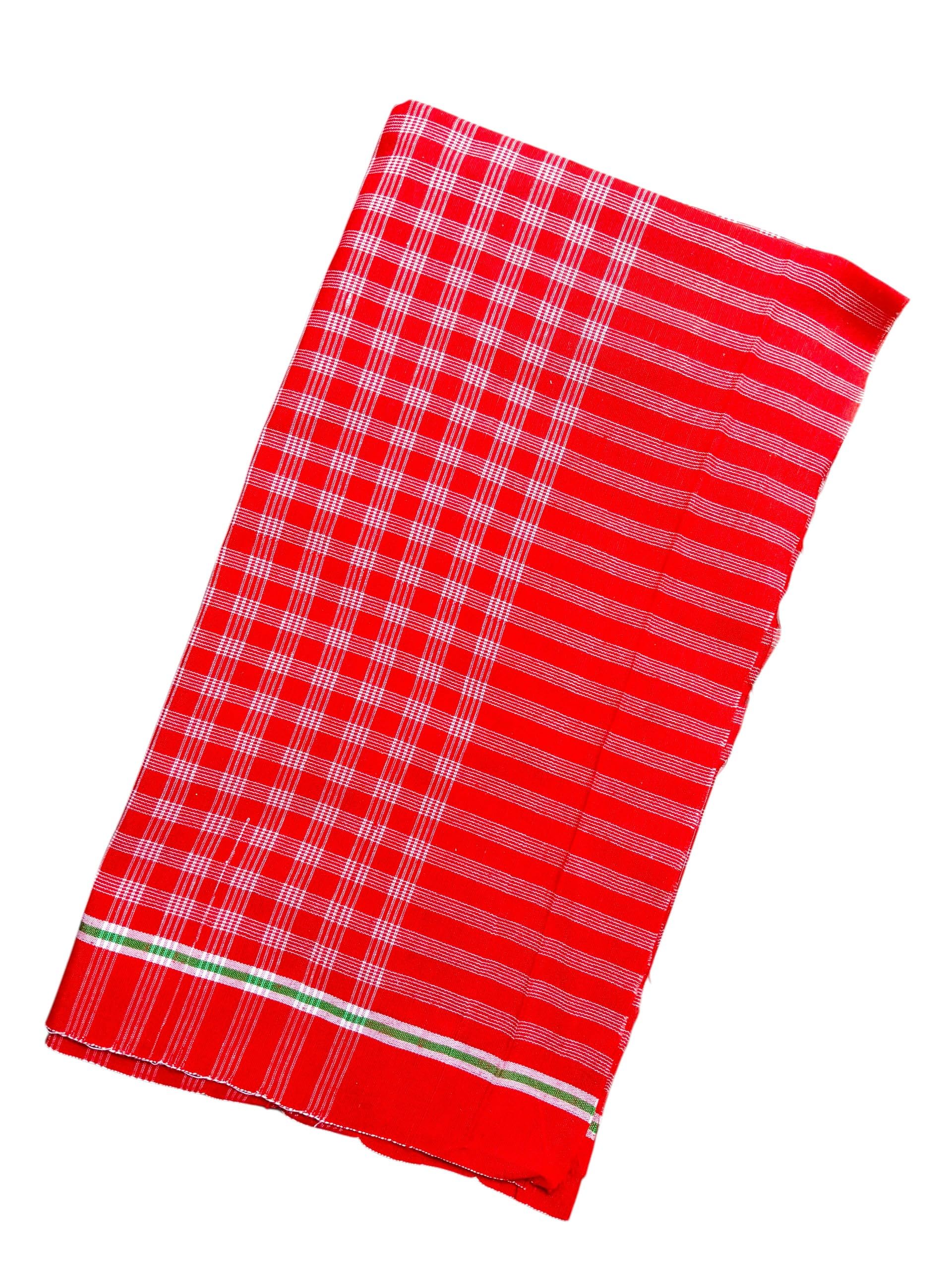 Red & White Check Cotton Blend Towel/Gamcha/Scarf, Soft, Comfortable Lightweight & Breathable, Pack of 1-image-45