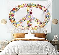 Vista 185 de Ambesonne Tapiz de isla tropical, olas del océano en la playa de Seychelles al atardecer horizonte, decoración de tela para colgar en la pared