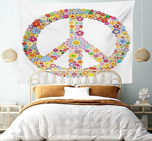 Miniatura 516 de Ambesonne Tapiz gótico, patio con hiedra encantada en la puerta antigua al bosque, colgante de pared ancho para dormitorio, sala de estar, 2-Verde