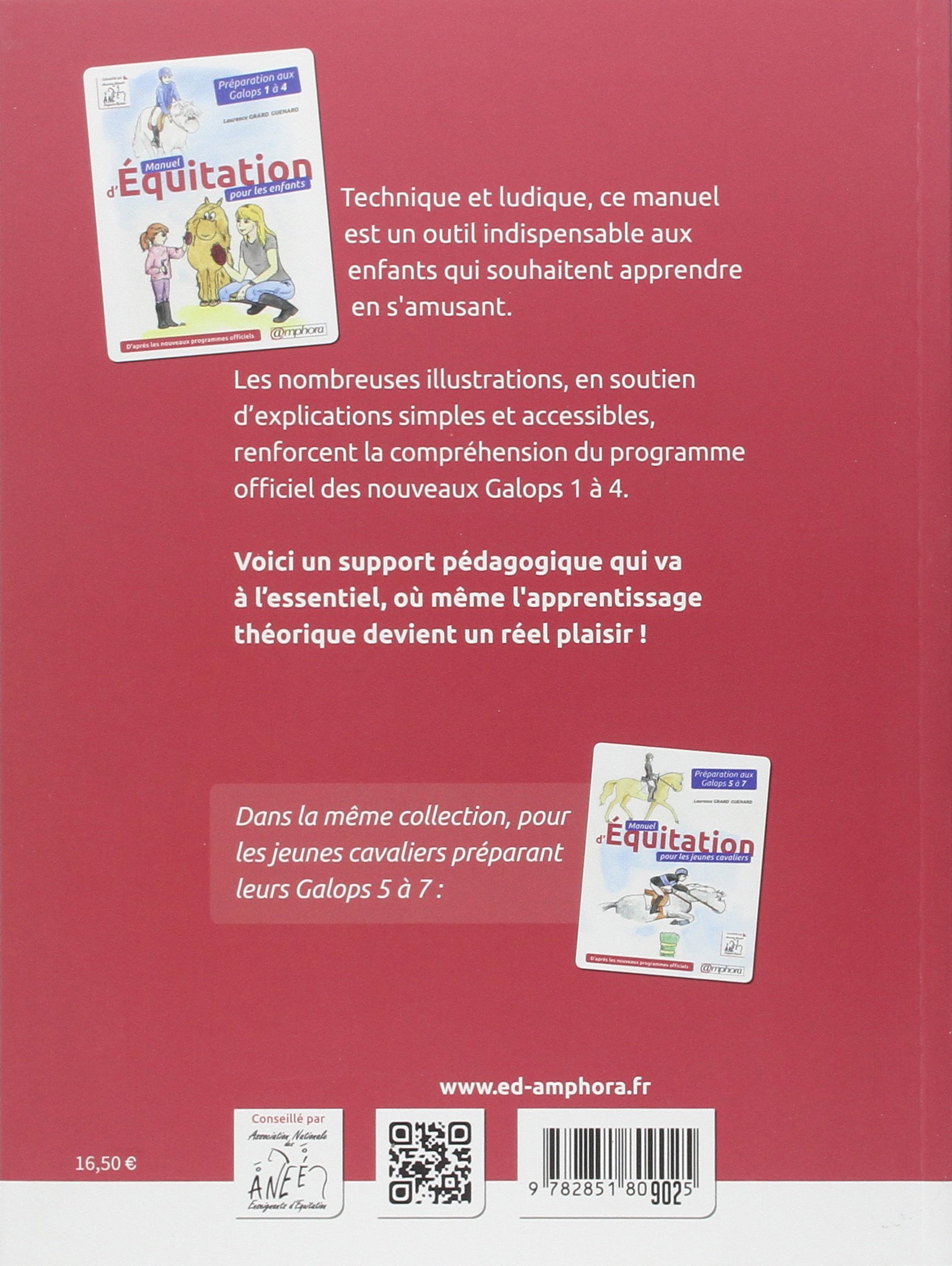 Manuel d'équitation pour les enfants: Préparation aux Galops 1 à 4