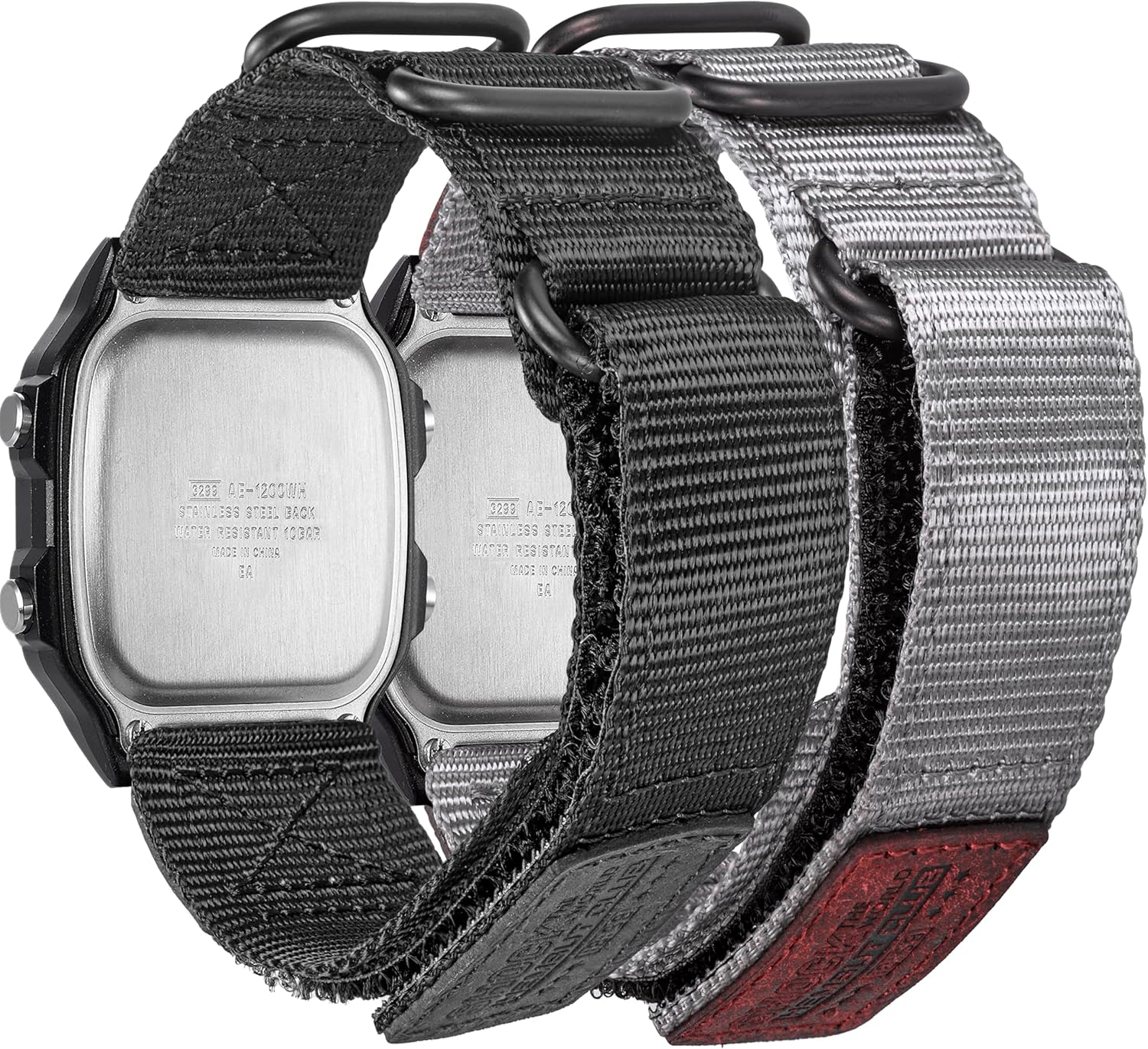 18mm Watch Band Strap for Casio AE-1000W AE-1200 AE-1300 AEQ-110W AQ-S800W MRW-200H MRW-S300 SGW-300H SGW-400H W-216H W-218H W-735H, Rugged Nylon Sports Strap