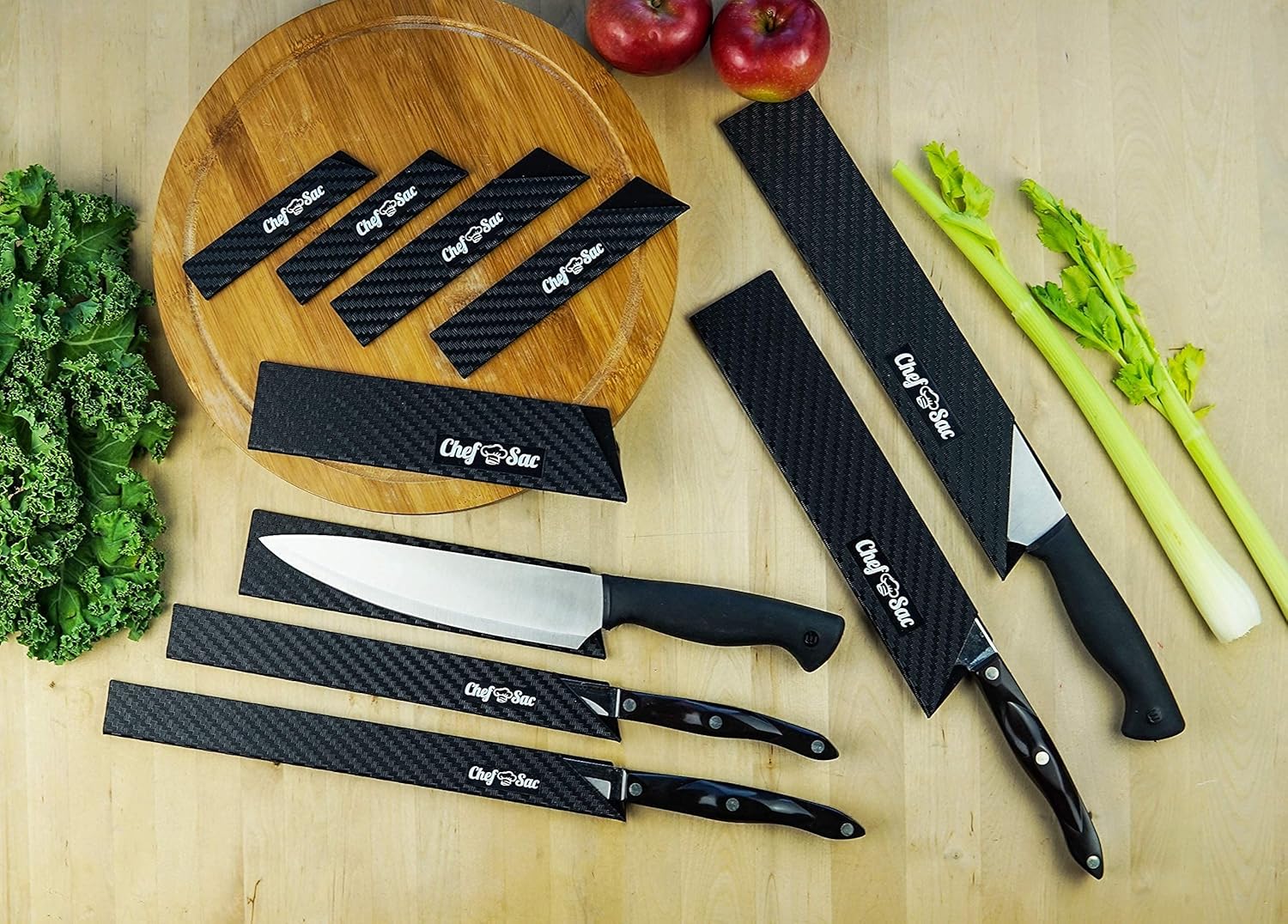 Chef Sac Chef Knife Leather Backpack with 10-Pack Knife Guards Included