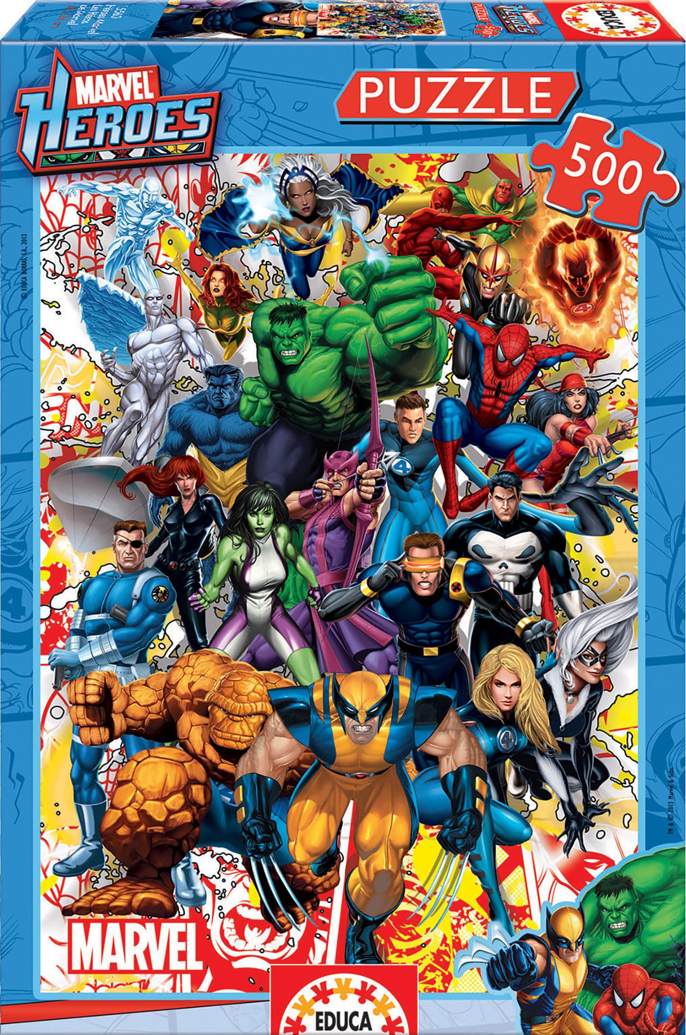 Amazon.com: Educa 15560 - Marvel Heroes - 500 Pieces - Marvel