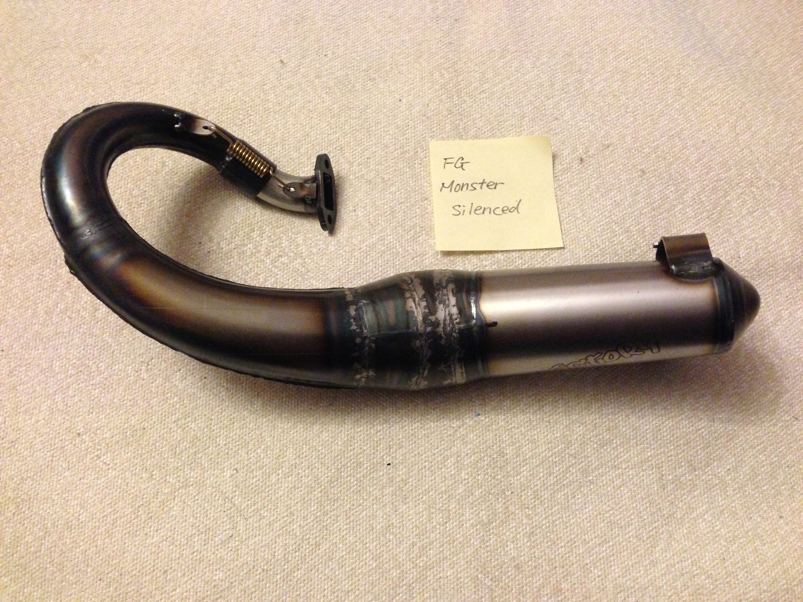 BNIB FG Monster silenced exhaust Pipe