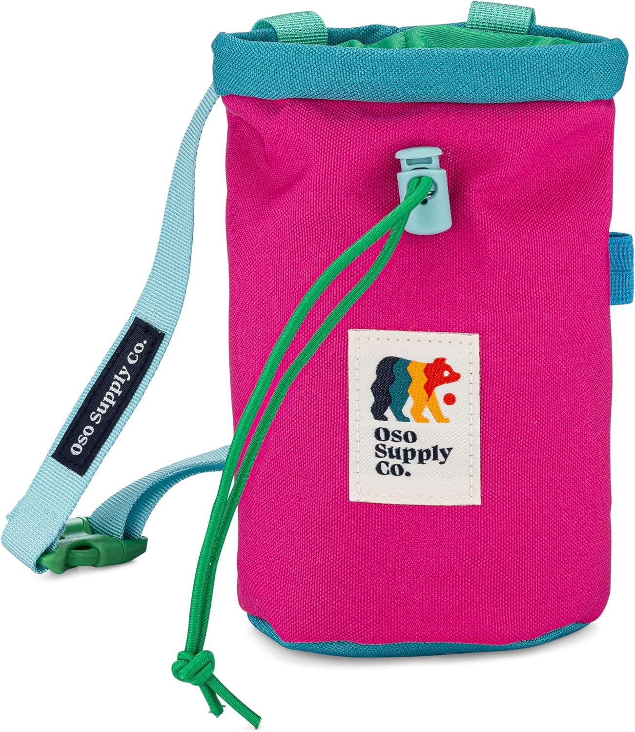 Oso Supply Co - Classic Chalk Bag for Rock Climbing, Bouldering Chalk Bag Bucket with Quick-Clip Belt, Zippered Pockets and Pouch - Perfect Indoor/Outdoor Rock Climbing Gear Equipment