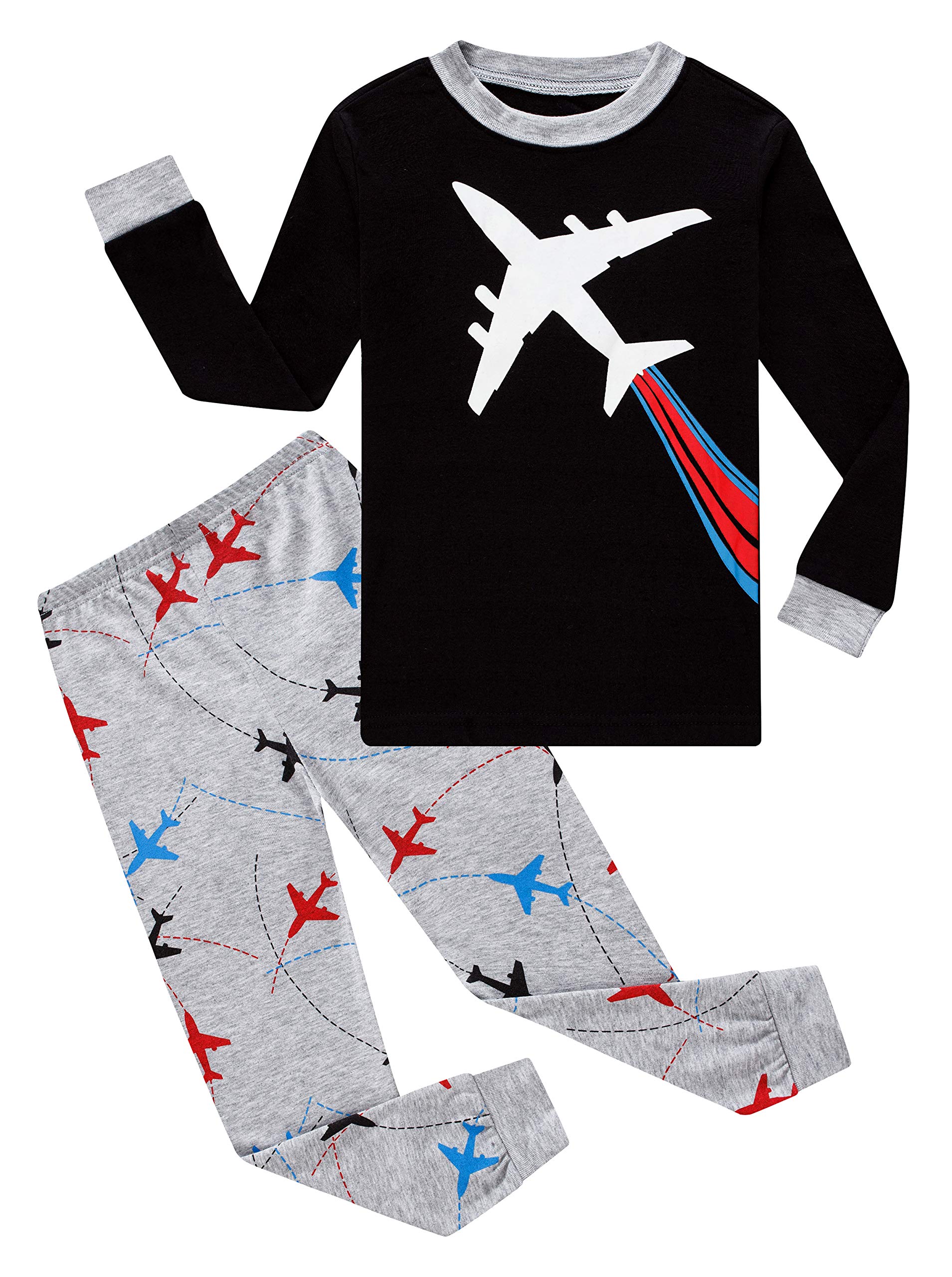 Dinosaur Little Boys Kids Pajamas Sets 100% Cotton Pjs