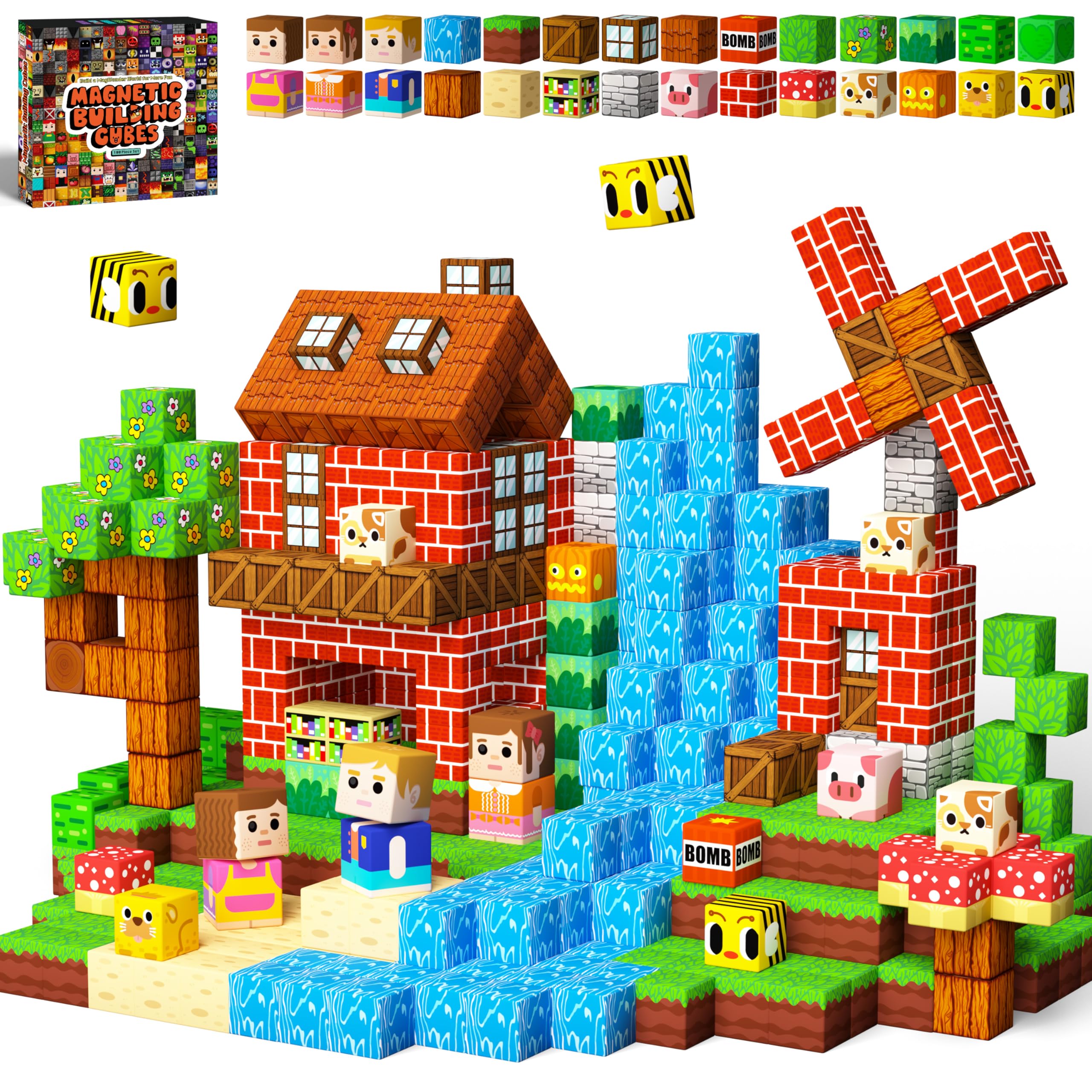Subtail 216 Pezzi Costruzioni Magnetiche Per Bambini, Blocchi Magnetici Magneti Bambinii Giochi Per B Ntxwbzwb3ggr6ds 3c71