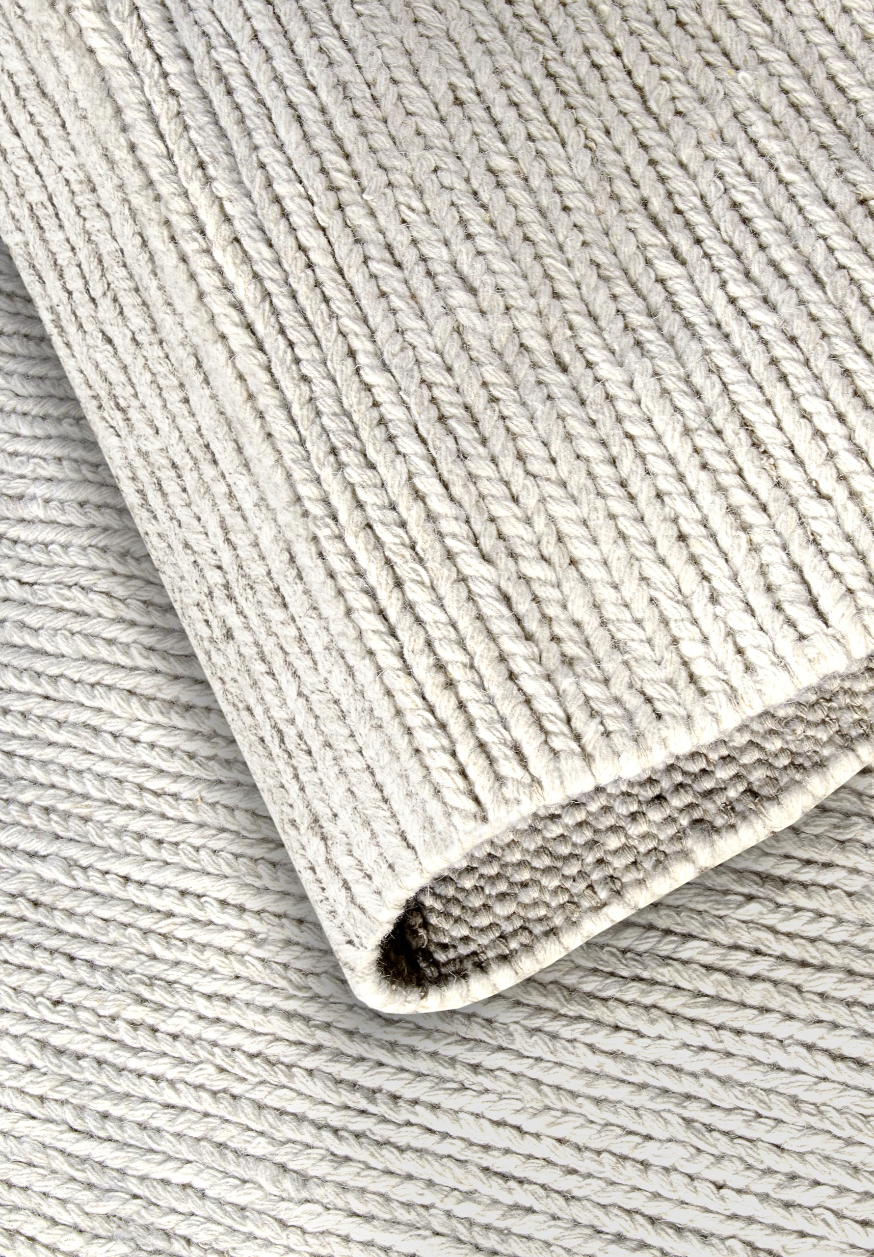 Villeroy & Boch Francois - Alfombra de Lana Natural para salón, Tejida a Mano y Natural, para salón, Dormitorio, Comedor, Pasillo, Cocina, Color Blanco Natural, 160 x 230 cm