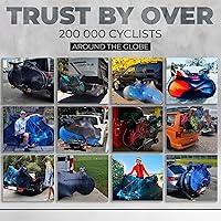 Vista 7 de VELOSOCK - Funda completa para bicicleta (rayo/carretera) – Mantiene suelos y autos libres de suciedad, se adapta al 99% de las bicicletas