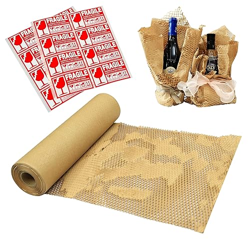 UTOCITY Papel de embalaje ecológico de panal de abeja, biodegradable y reciclable, rollo de papel de burbujas para envíos en movimiento, incluye 20 disponible en Yaxa Venezuela