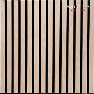 Wall!Supply UltrAcoustic Eco Tile in Natural Oak - 3D Acoustic Polystyre...
