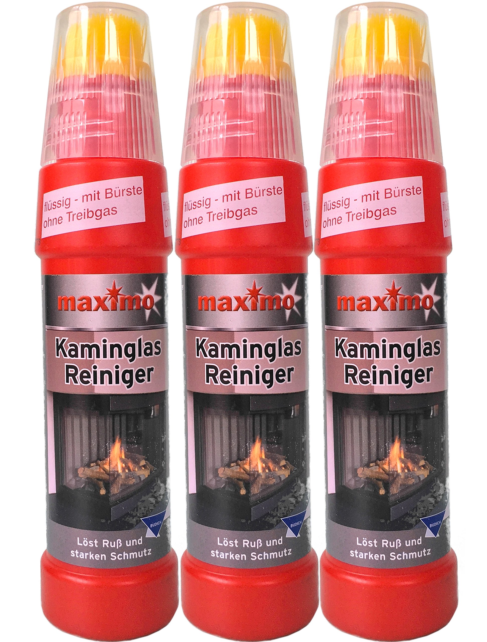 Kaminglas Reiniger, 3 Flaschen á 200ml