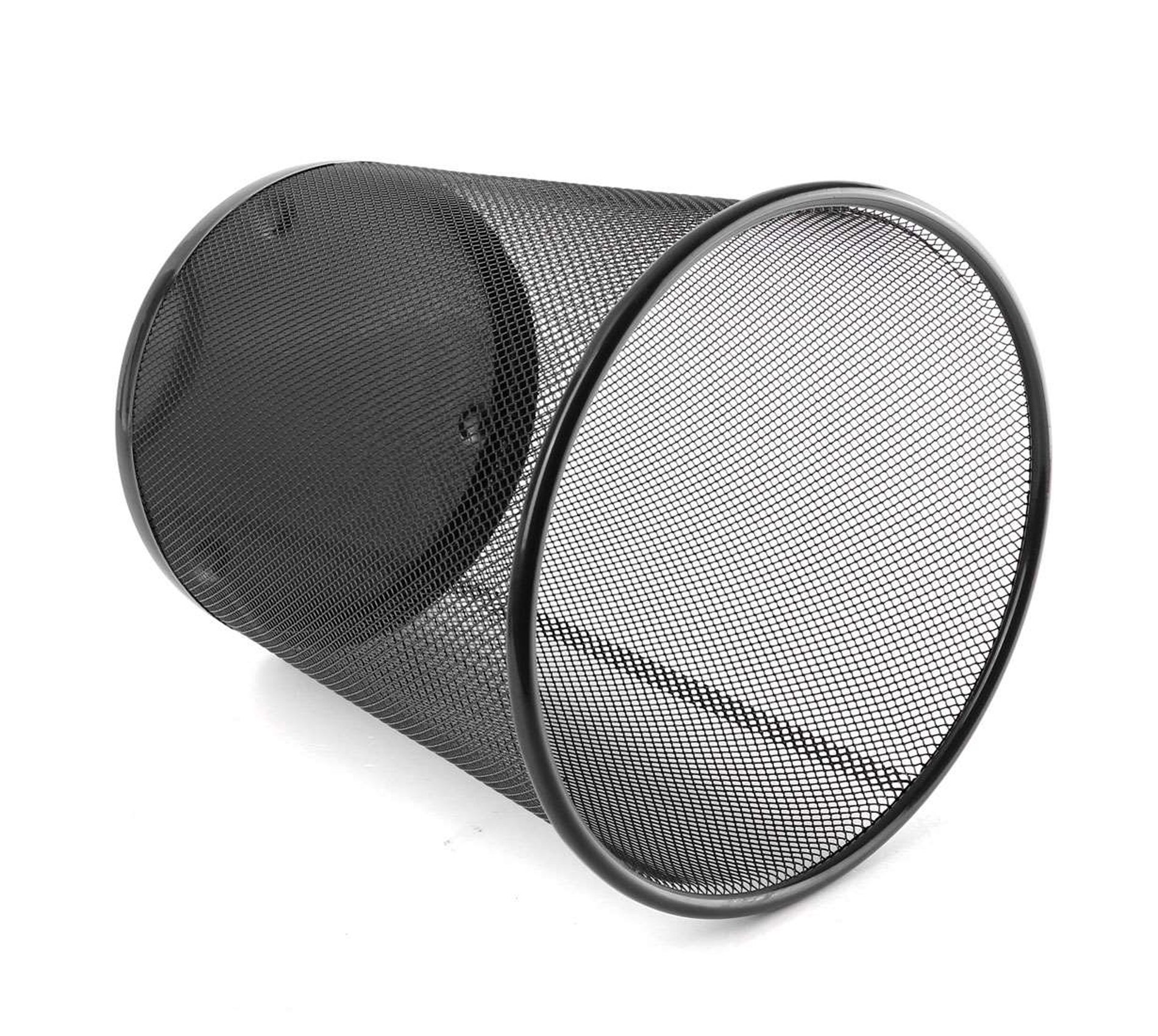 TIED RIBBONS Metal Mesh Big Size Dustbin for Living Room Office use Room Small Rooms School Bedroom Kids(Set of 2, Black,Metal Mesh) 1