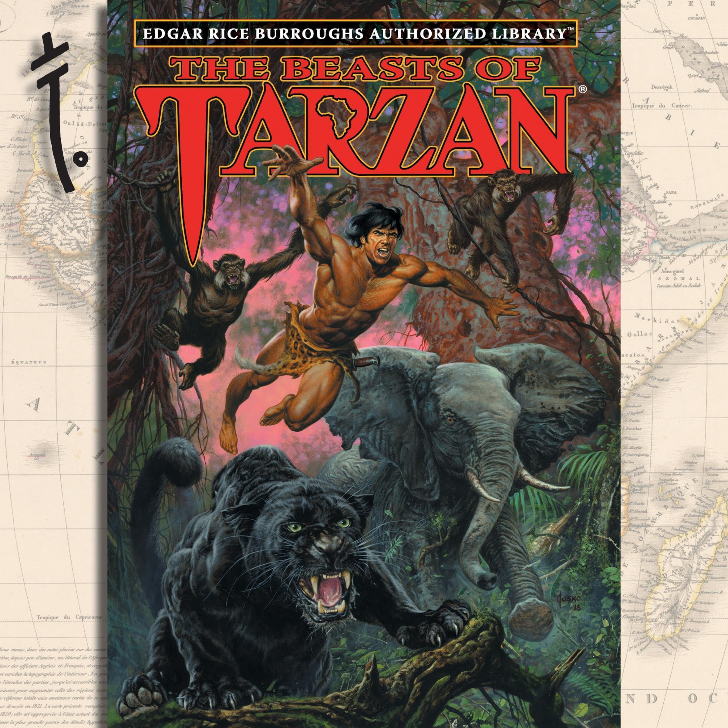 Cover art for The Beasts of Tarzan