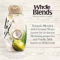 Vista 3 de Garnier Acondicionador Whole Blends con agua de coco y extractos de leche de vainilla, 22 onzas líquidas