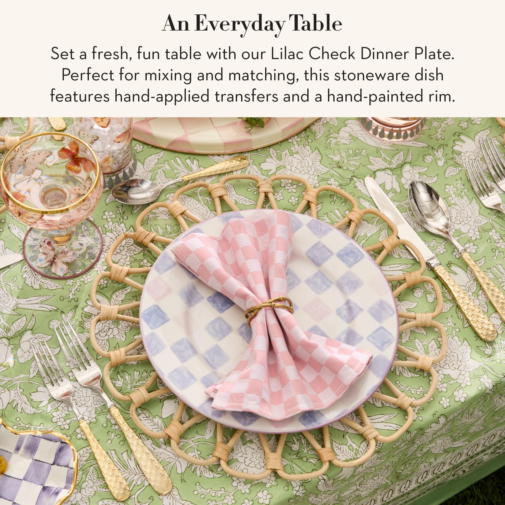 Amazon.com | MACKENZIE-CHILDS Stoneware Dinner Plate, Dishwasher