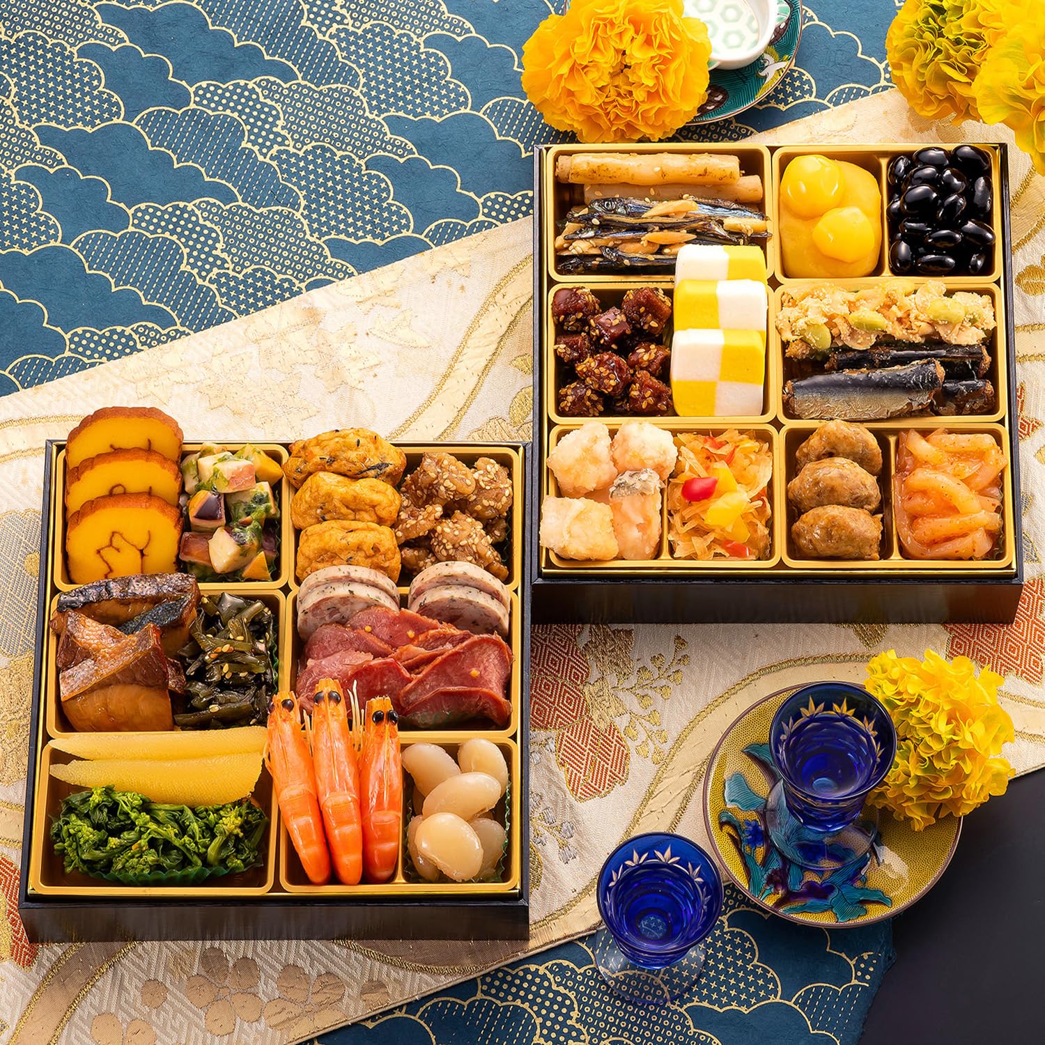 博多久松 大人二人前本格おせち 玄海 6.5寸2段重 全25品