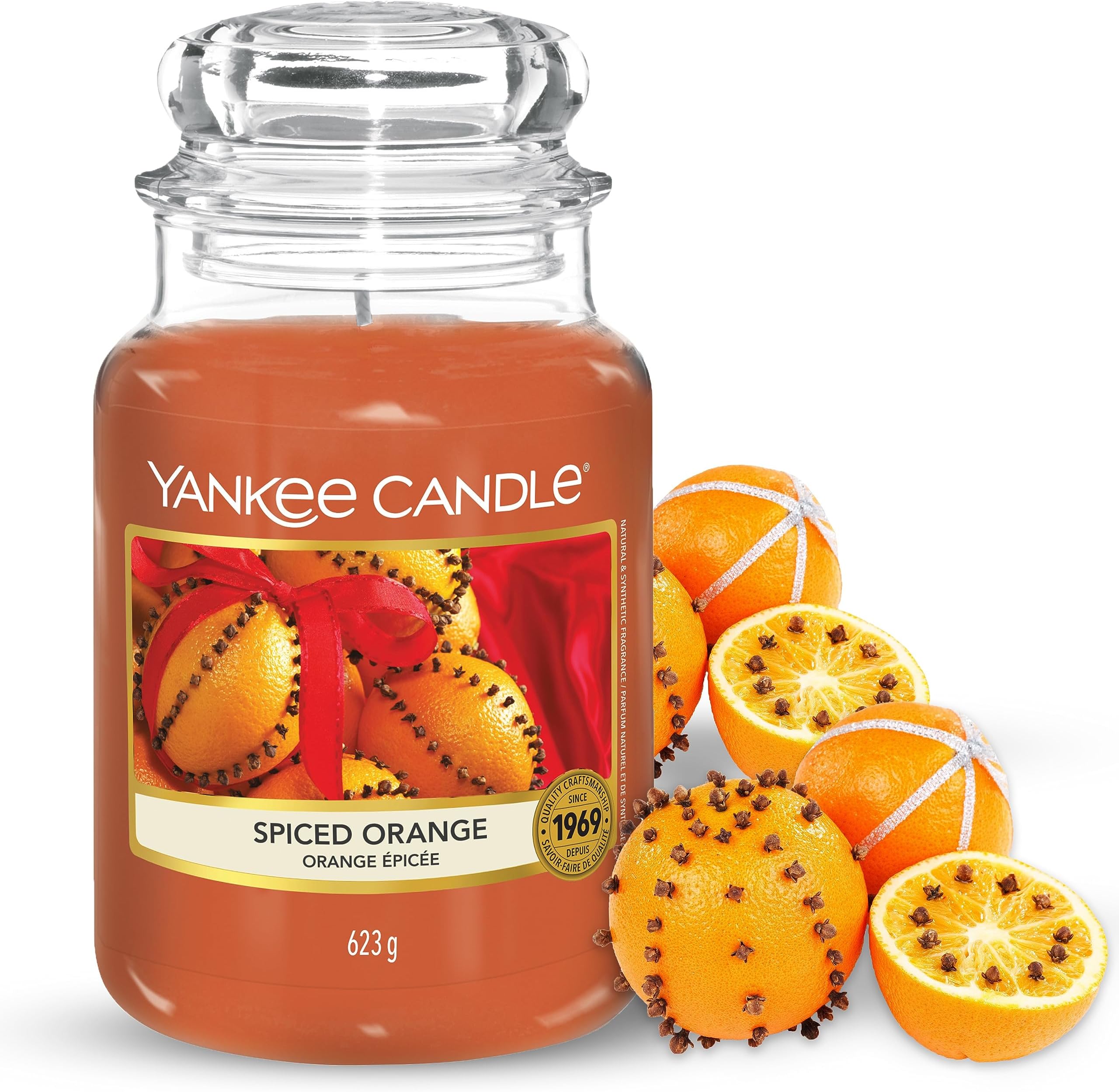 Yankee Candle Spiced Orange, Large jar Candle Amazon.co.uk Home