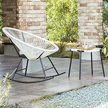 アカプルコチェア黒PVC家具リゾートリビングガーデンアウトドア