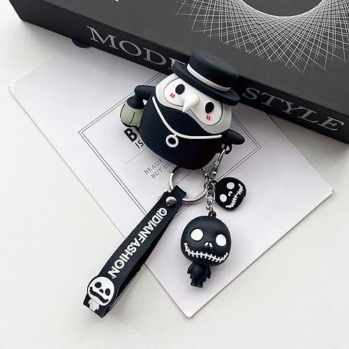 Miniatura 4 de Funda para Airpod, diseño de personajes de dibujos animados para 2 y 1, divertido y luminoso médico de la peste medieval, bonito diseño de dibujos