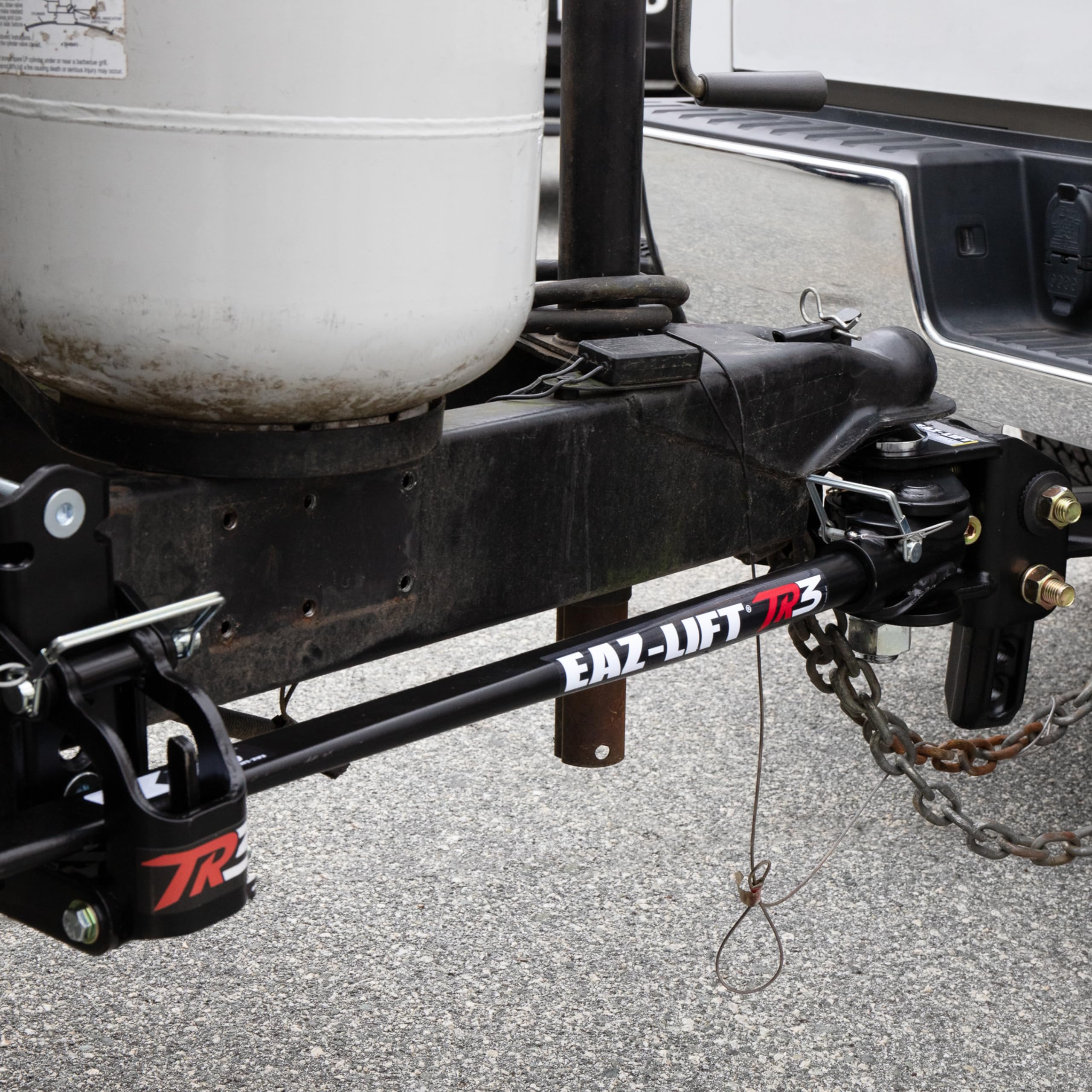 Camco Eaz-Lift TR3 180 kg Gewichtsverteiler-Anhängerkupplungs-Set, mit 272,2 kg max. Zungengewicht, vorinstallierter 6,4 cm Anhängerkupplungsball und Verstellbarer Schwenksteuerung | (48903)