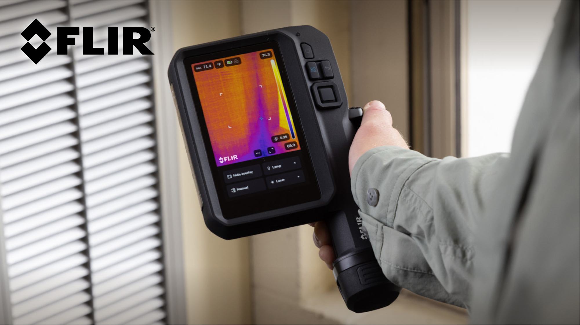 Image of Flir i34: 240x320 App-Enabled Thermal Camera with ACE OS | MSX, 40 mK NETD, AssetLink, Ignite cloud, building /electrical /HVAC, battery, charger, case