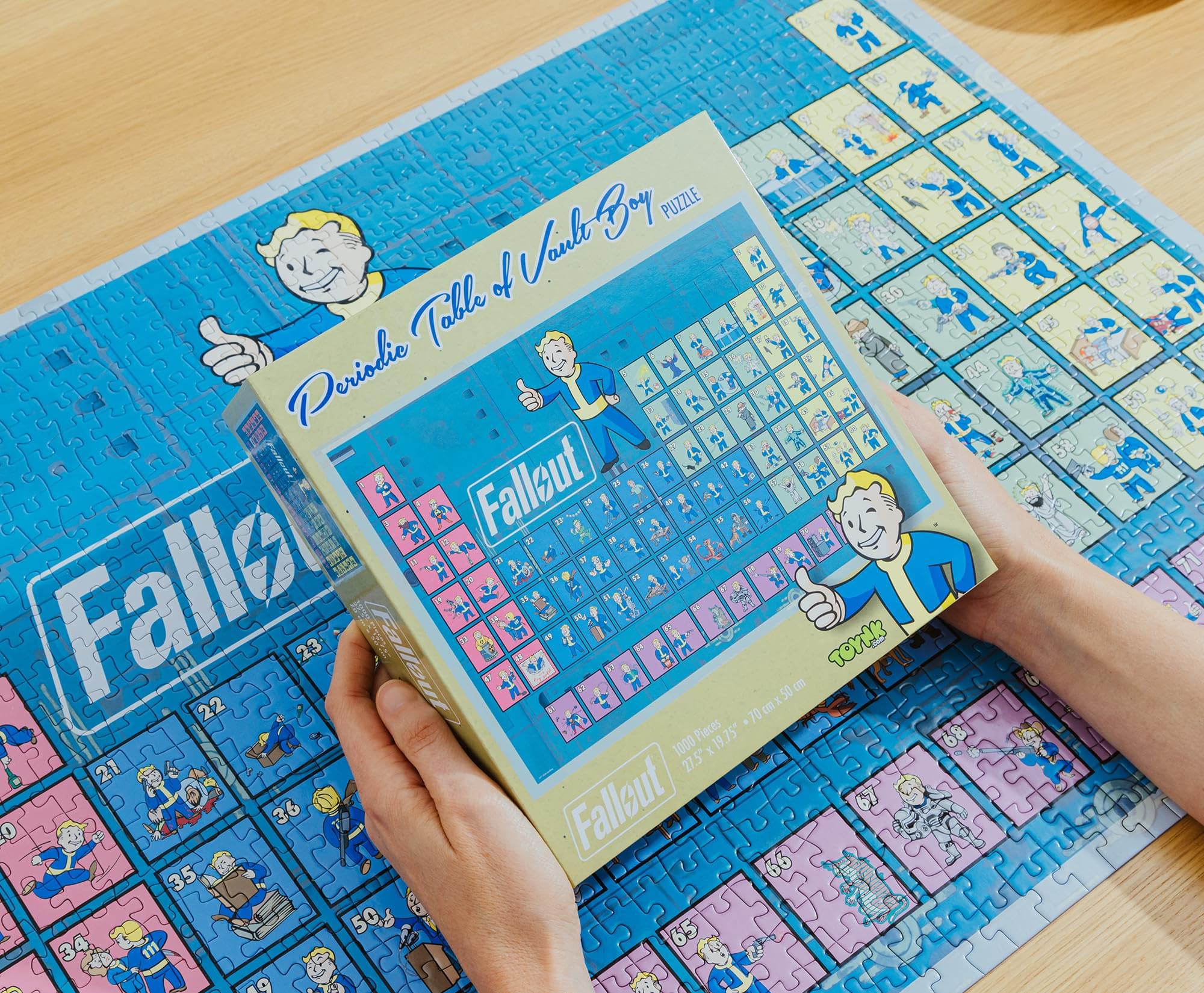 Fallout Tableau périodique du Vault Boy Puzzle 1000 pièces pour adultes | 28 x 20 pouces