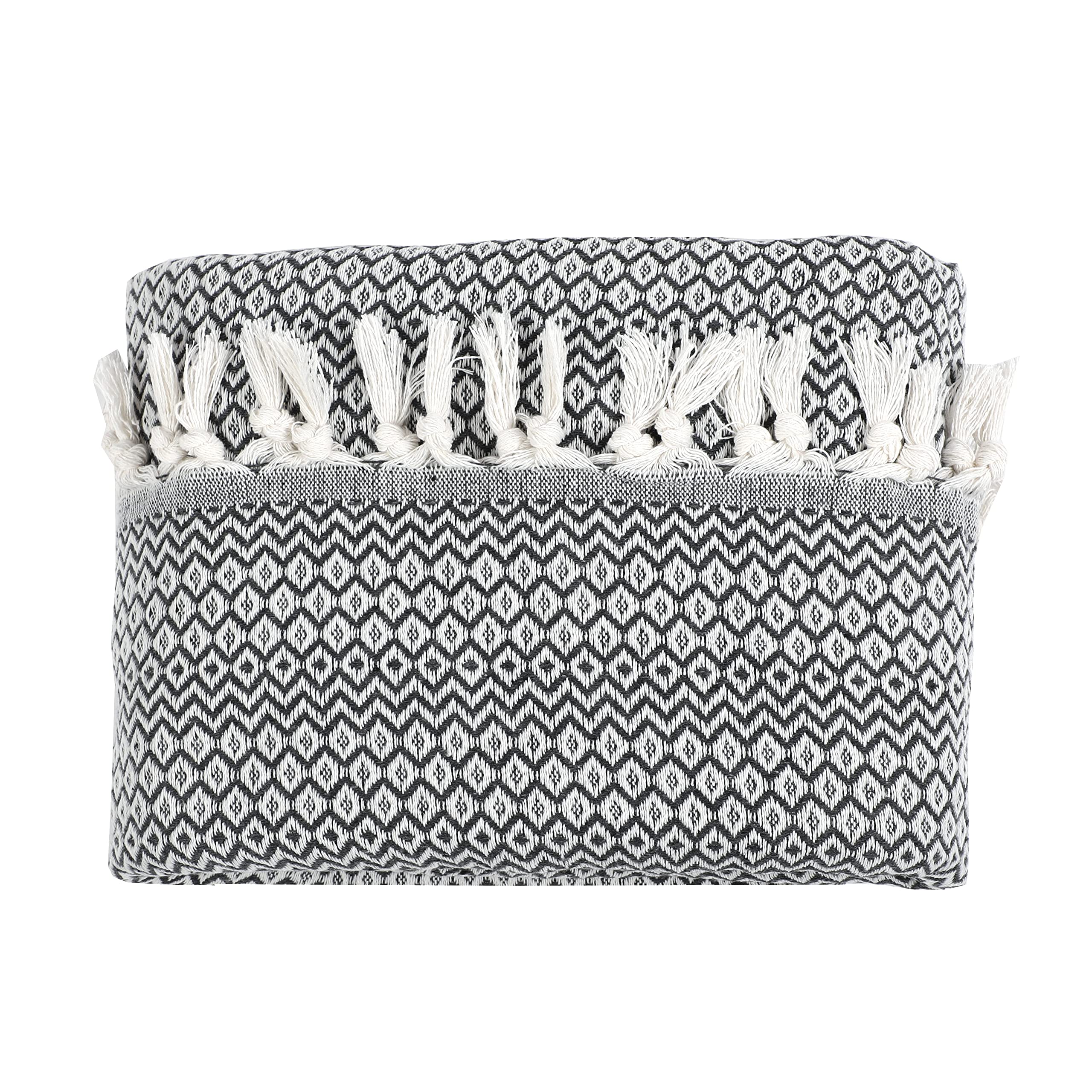 Tuiste Copriletto Cotone una Singolo Grigio Antracite Scuro, Trapuntino, Trapunta, Per Primavera, Estate, Autunno e Inverno, Telo Arredo Copridivano Multiuso Copritutto, Coperta Leggera Piquet
