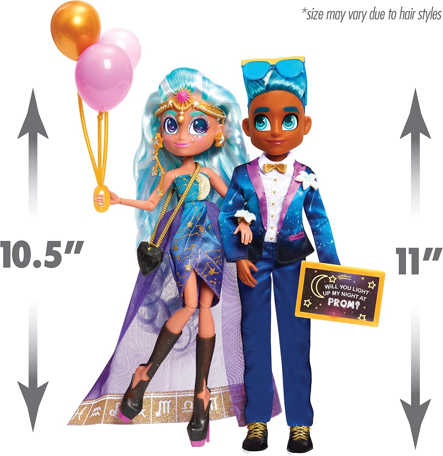 Hairdorables Just Play Hairdorables Hairmazing Prom Perfect Neila & Logan 2-Pack, Amazon Exclusive