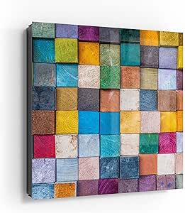 Cassetta Portachiavi Magnetica DEQORI - Vetro 30x30cm Con Gatti E Luna - 50 Ganci + Magnetì - Scrivibile E Moderna - Foto 10