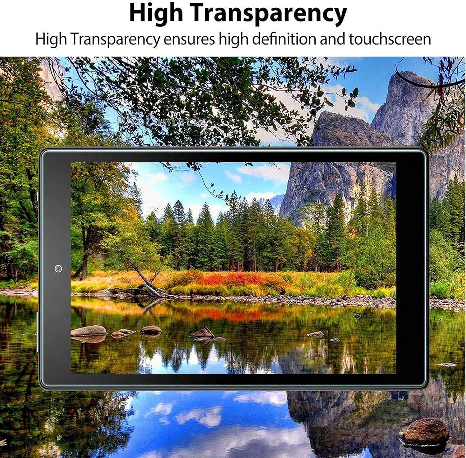 [2-Pack] Macoku All-New Fire 7 Screen Protector (2019/2017 Release -9th /7th Generation) Bubble-Free High Sensitivity Anti Fingerprint Scratch Tempered Glass/HD / 9H Hardness (2 Pack)