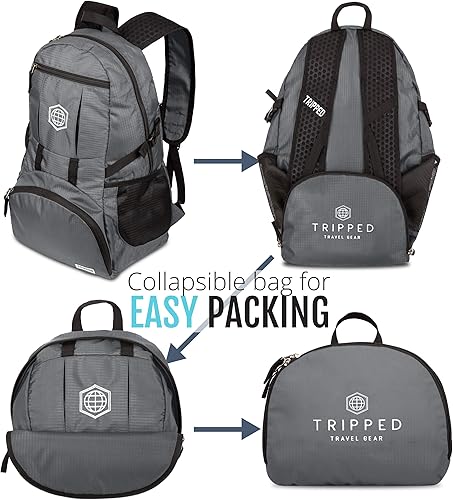 Miniatura 2 de Mochila de viaje mochila ligera para senderismo, gimnasio y avión, Granito gris, 35 liters, Mochilas Daypack