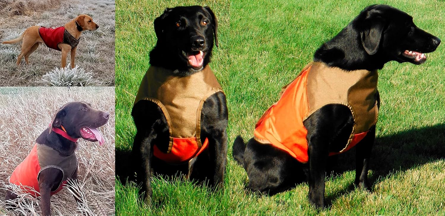 CUGA Vest Serious Protection for The Active Dog (MED, Orange/Coyote)