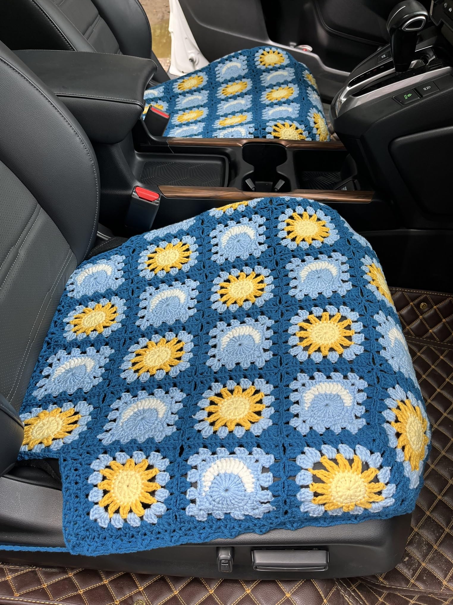 Amazon | YDMZZB ハンドメイド かぎ針編み 太陽 月 カーシート