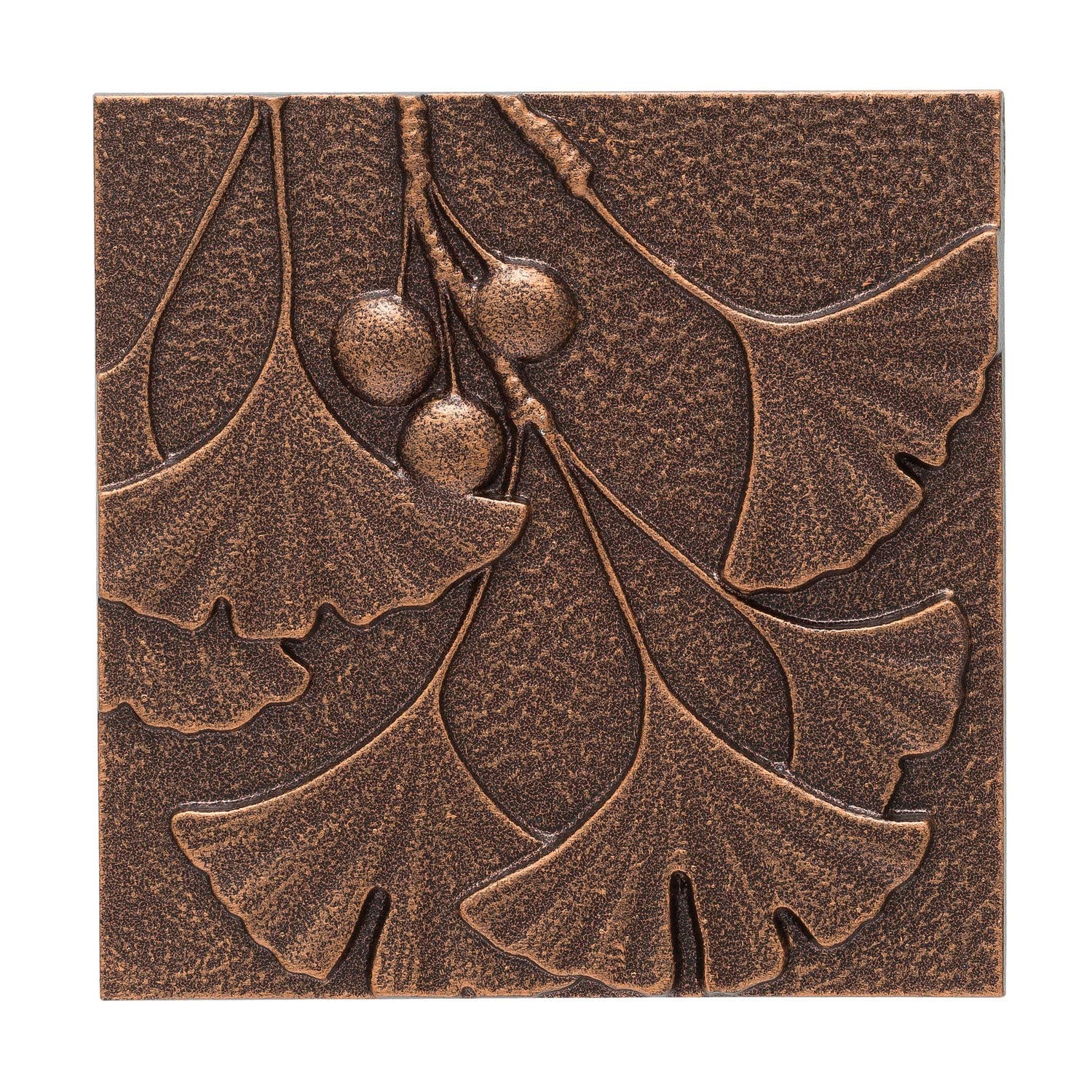 Whitehall Products Gingko Leaf Wall Decor, Antique Copper